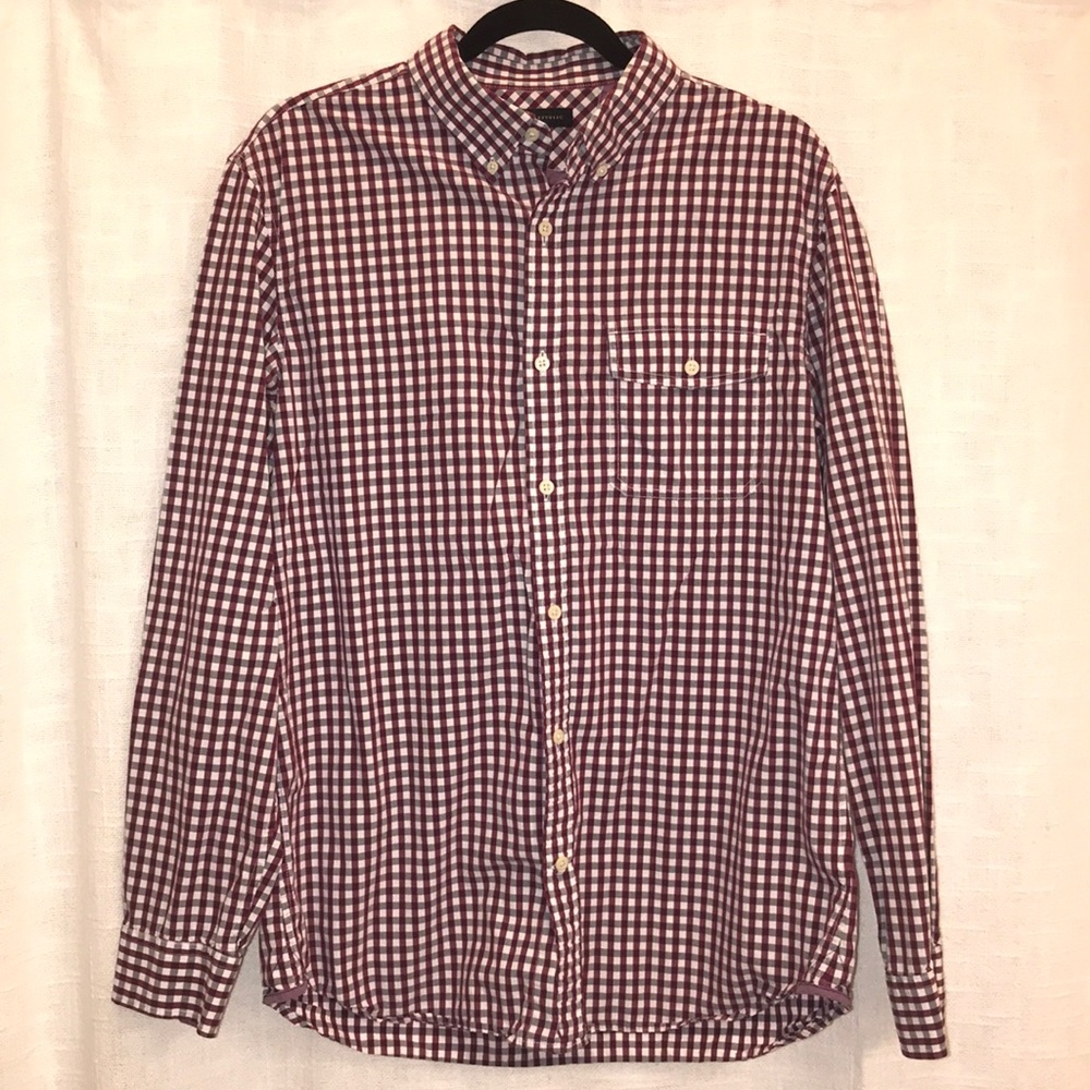 BANANA REPUBLIC MENS BUTTON UP SHIRT L